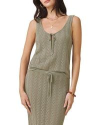 Splendid - Eleni Pointelle Sweater Tank - Lyst