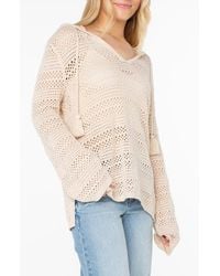 Roxy - Hippie Love Open Stitch Hoodie - Lyst