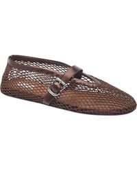 Alaïa - Fishnet Ballerina Flat - Lyst