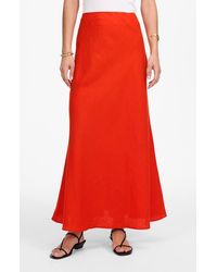 Madewell - Linen Maxi Slip Skirt - Lyst