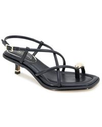 Kenneth Cole - Gatlyn Ankle Strap Kitten Heel Sandal - Lyst