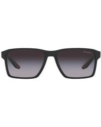 Prada Linea Rossa - 58Mm Gradient Rectangular Sunglasses - Lyst