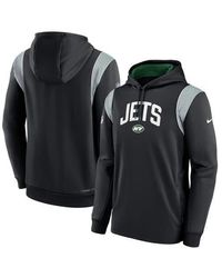 Nike - New York Jets Sideline Athletic Stack Performance Pullover Hoodie - Lyst