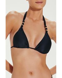 ViX - Paula Triangle Halter Swim Top - Lyst