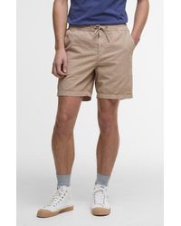 Barbour - Relaxed Cotton Seersucker Drawstring Shorts - Lyst