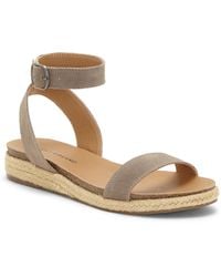 lucky brand genette suede espadrille sandals