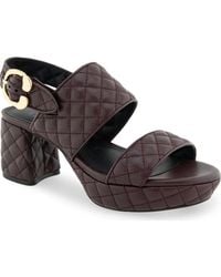 Aerosoles - Camera Quilted Slingback Platform Sandal - Lyst