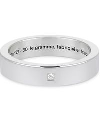 Le Gramme - 7g Diamond Polished Sterling Ribbon Band Ring At Nordstrom - Lyst