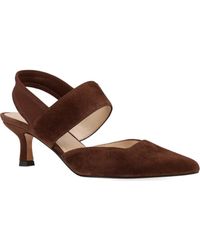 Pelle Moda - Kiam Slingback Pointed Toe Kitten Heel Pump - Lyst