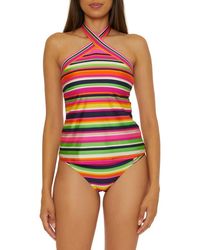 Trina Turk - Reversible Halter Tankini Top - Lyst