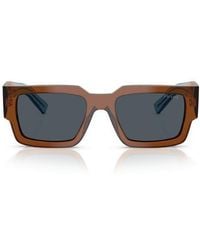 Prada - 55Mm Rectangular Sunglasses - Lyst