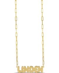 SHYMI - Bubble Letter Script Necklace - Lyst