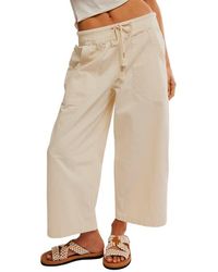 Free People - Easy Peasy Wide Leg Drawstring Pants - Lyst