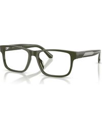Emporio Armani - 56Mm Rectangle Optical Glasses - Lyst