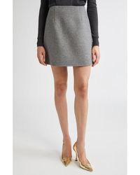 Carolina Herrera - Virgin Wool Miniskirt - Lyst
