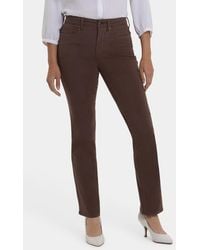 NYDJ - Marilyn High Waist Straight Leg Jeans - Lyst