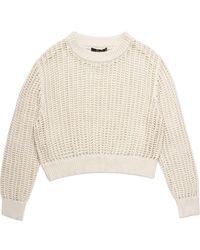 DELUC - Einar Crop Open Stitch Sweater - Lyst