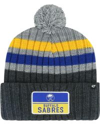 Men's '47 Natural Buffalo Sabres Hone Cuffed Knit Hat with Pom