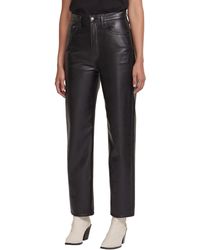 Agolde - '90s Pinch Waist Recycled Leather High Waist Pants - Lyst