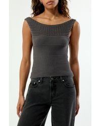 PacSun - Brielle Open Knit Tank Top - Lyst
