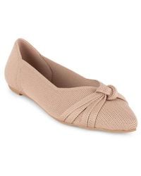 Tahari - Catalina Pointed Toe Knit Flat - Lyst