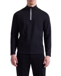 Bugatchi - Solid Quarter Zip Pullover - Lyst