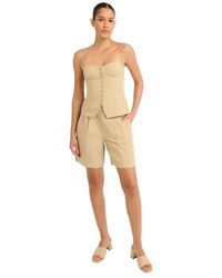 Onia - Air Linen Underwire Corset Top - Lyst