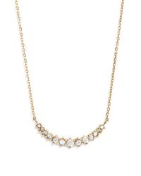 Nordstrom - Waterproof Cubic Zirconia Bar Necklace - Lyst