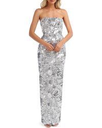 HELSI - Serena Sequin Strapless Sheath Gown - Lyst