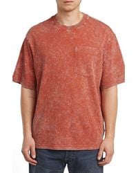 G-Star - Acid Wash Boxy Fit Organic Cotton Pocket T-Shirt - Lyst