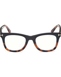 Tom Ford - 50Mm Square Light Blocking Optical Glasses - Lyst