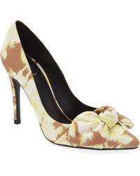 Ted Baker - Ryana Tapestry Pointed Toe Bow Pump - Lyst