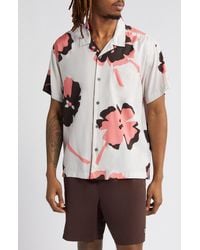 Obey - Paper Cuts Floral Camp Shirt - Lyst