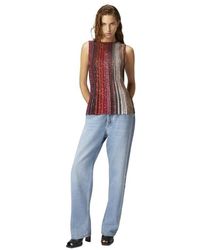 Missoni - Partial Striped Sleeveless Top With Sequins - Lyst