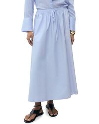 Mango - Flared Cotton Maxi Skirt - Lyst