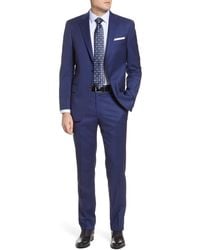 Hart Schaffner Marx - New York Classic Fit Solid Stretch Wool Suit - Lyst