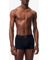 Lacoste - Core Essentials Assorted 3-Pack Stretch Cotton Boxer Briefs - Lyst