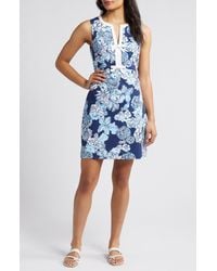 Lilly Pulitzer - Lilly Pulitzer Aria Floral Print Sleeveless Shift Dress - Lyst