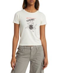GOLDEN HOUR - Bowling Strike Cotton Graphic Baby Tee - Lyst