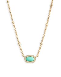 Kendra Scott - Elisa Mini Pendant Necklace - Lyst