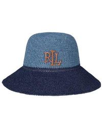 Ralph Lauren - Color Block Crochet Bucket Hat - Lyst