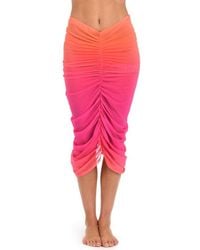 Sunshine 79 - Ombré Illusions Ruched Convertible Cover-Up Skirt - Lyst