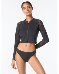 MICHAEL Michael Kors - Cropped Rash Guard - Lyst