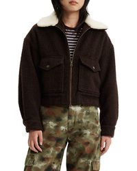 Levi's - Baby Bubble Trucker Jacket With Faux Shearling Collar - Lyst