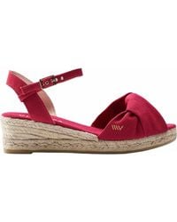VISCATA - Miera Suede Espadrille Sandal Wedges - Lyst