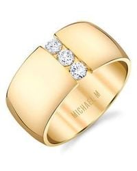Michael M - Orb Diamond Split Cigar Ring - Lyst