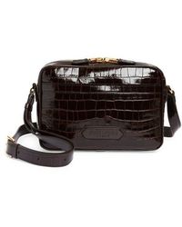 Tom Ford - Small Croc Embossed Leather Messenger Bag - Lyst