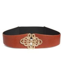 Raina - Christian Snake Leather Belt - Lyst