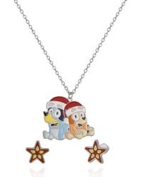 Bluey - Holiday Necklace & Star Stud Earrings Set - Lyst