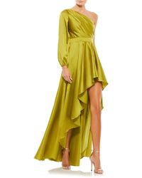 Mac Duggal - One-shoulder Single Long Sleeve High-low Gown - Lyst